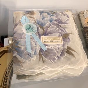 Vintage LANCEL  handkerchief, Scarves set